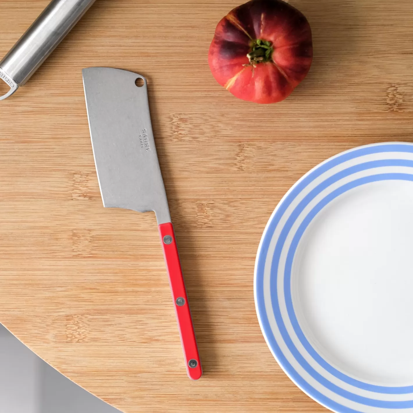 Sabre Paris Cheese Cleaver>Bistrot Vintage Solid, Red