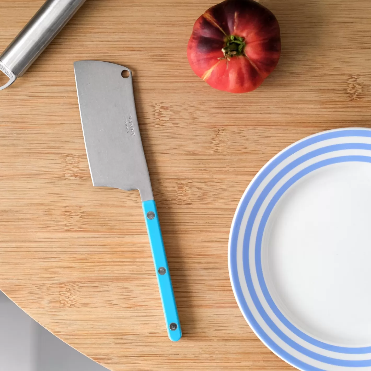 Sabre Paris Cheese Cleaver>Bistrot Vintage Solid, Turquoise