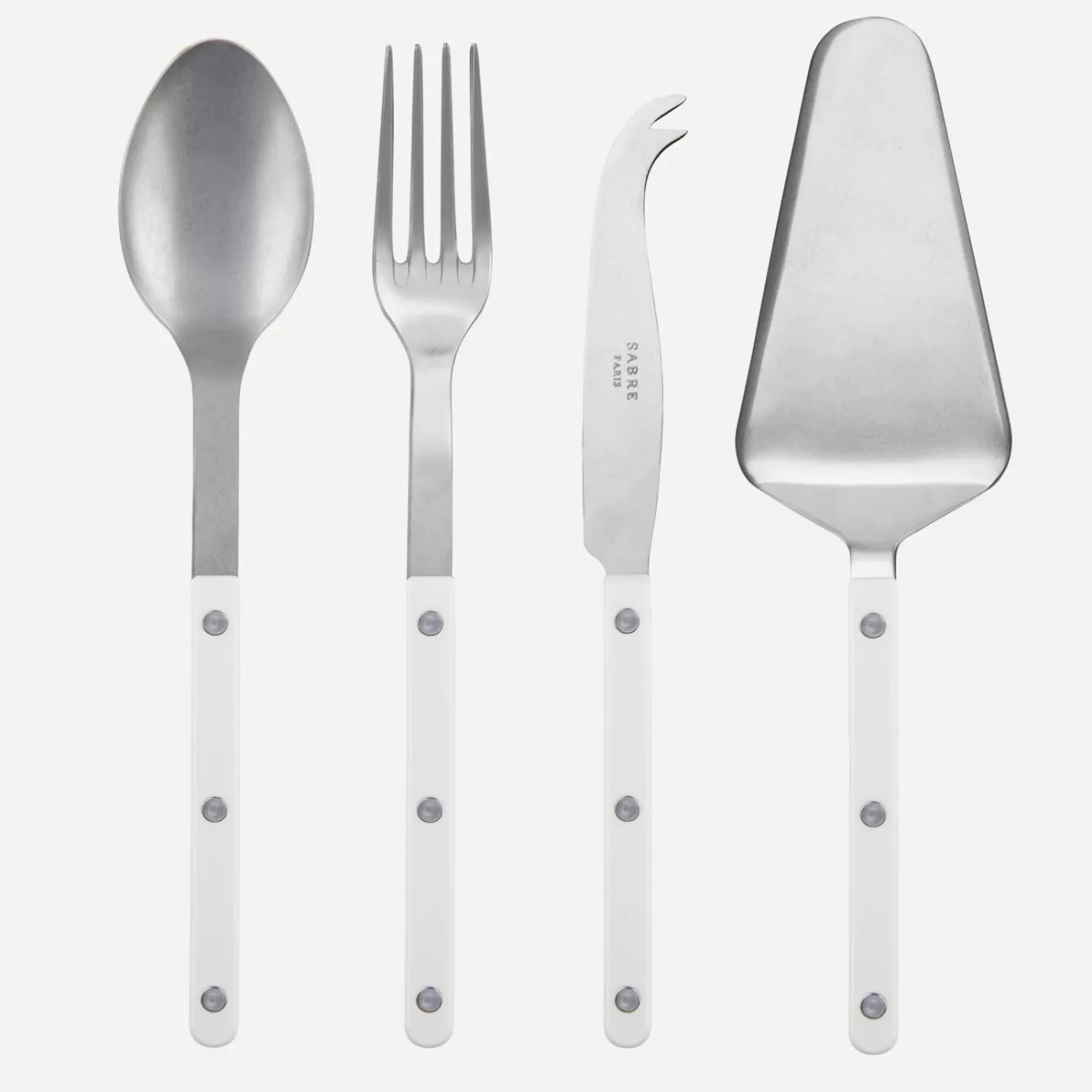 Sabre Paris Set Of 4 Must-Have Serving Pieces>Bistrot Vintage Solid, White