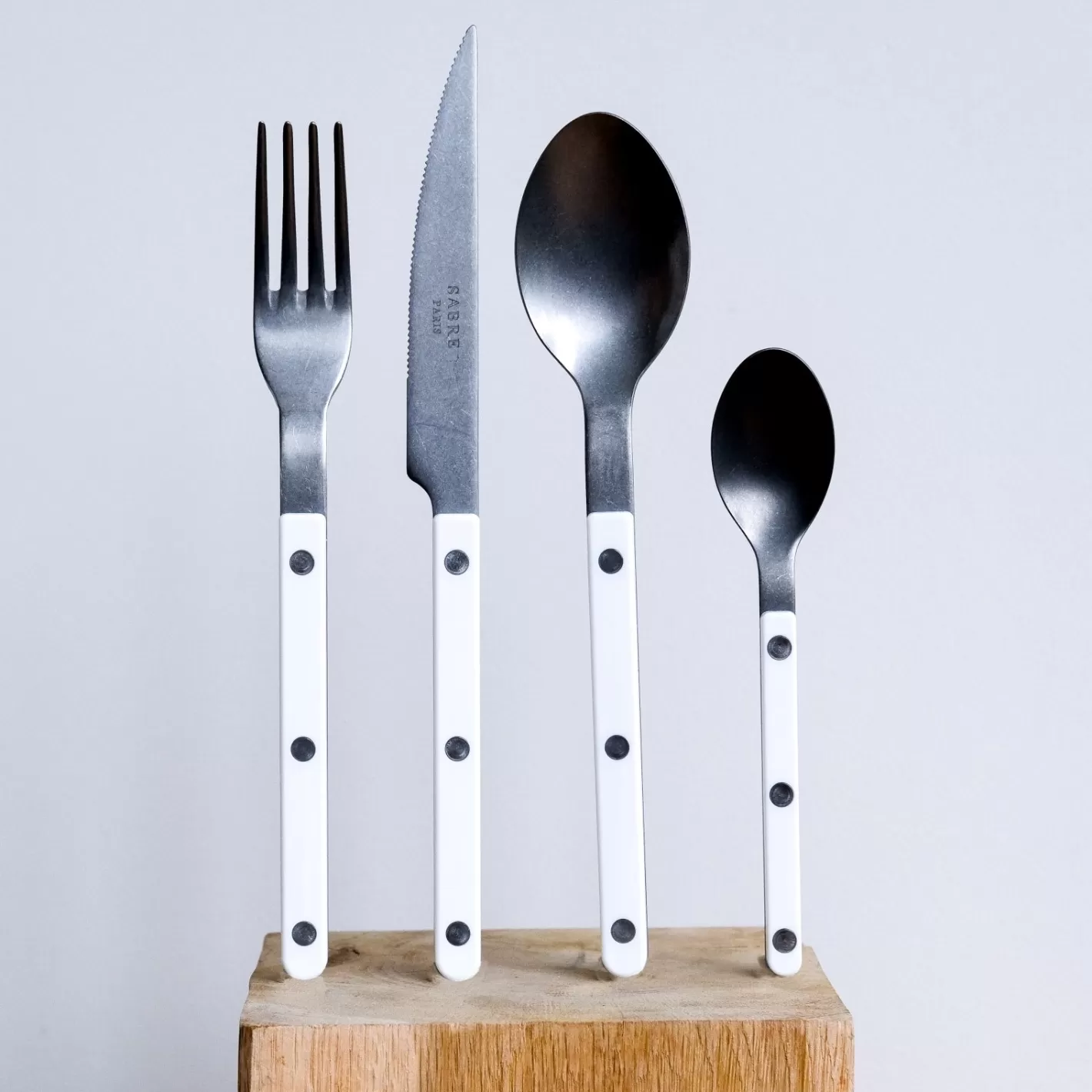 Sabre Paris 48 Pieces Set>Bistrot Vintage Solid, White
