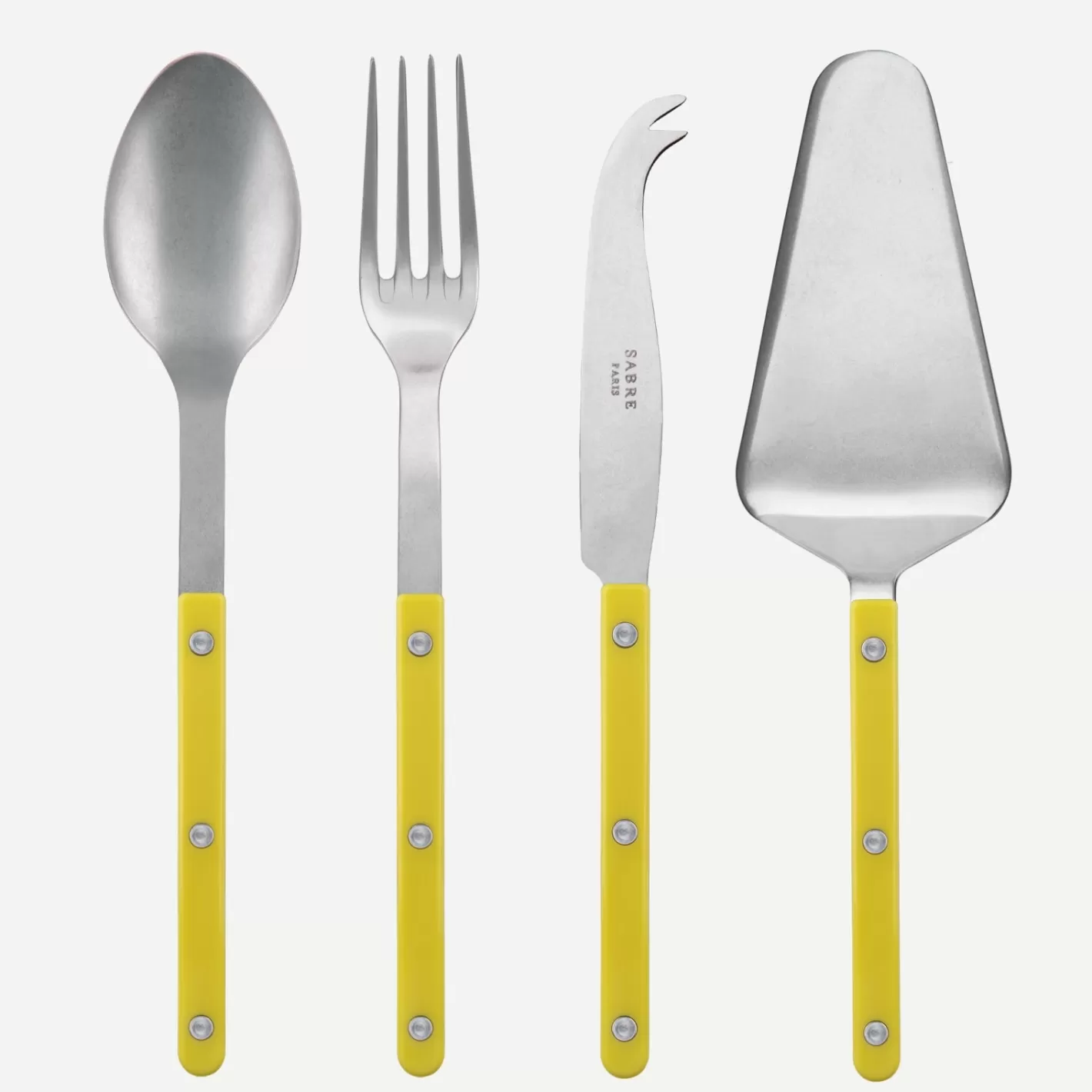 Sabre Paris Set Of 4 Must-Have Serving Pieces>Bistrot Vintage Solid, Yellow