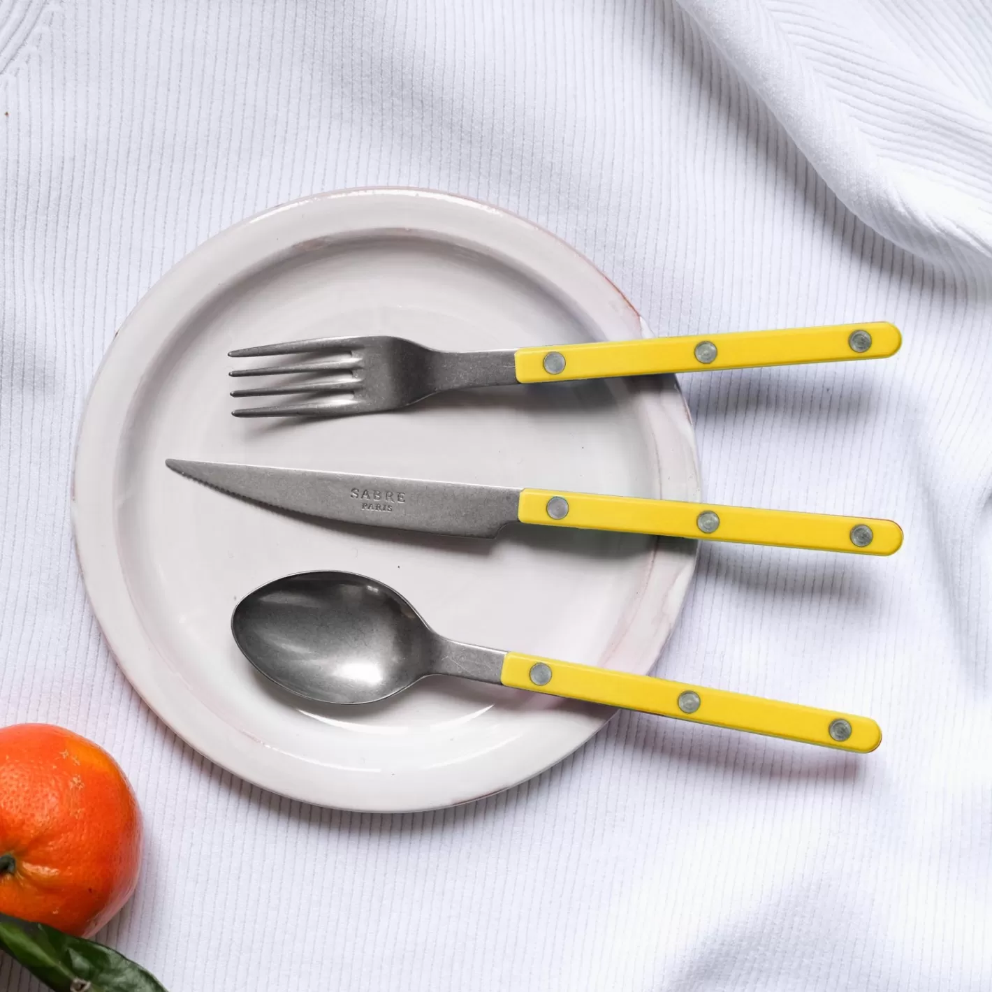 Sabre Paris Dessert Knife>Bistrot Vintage Solid, Yellow