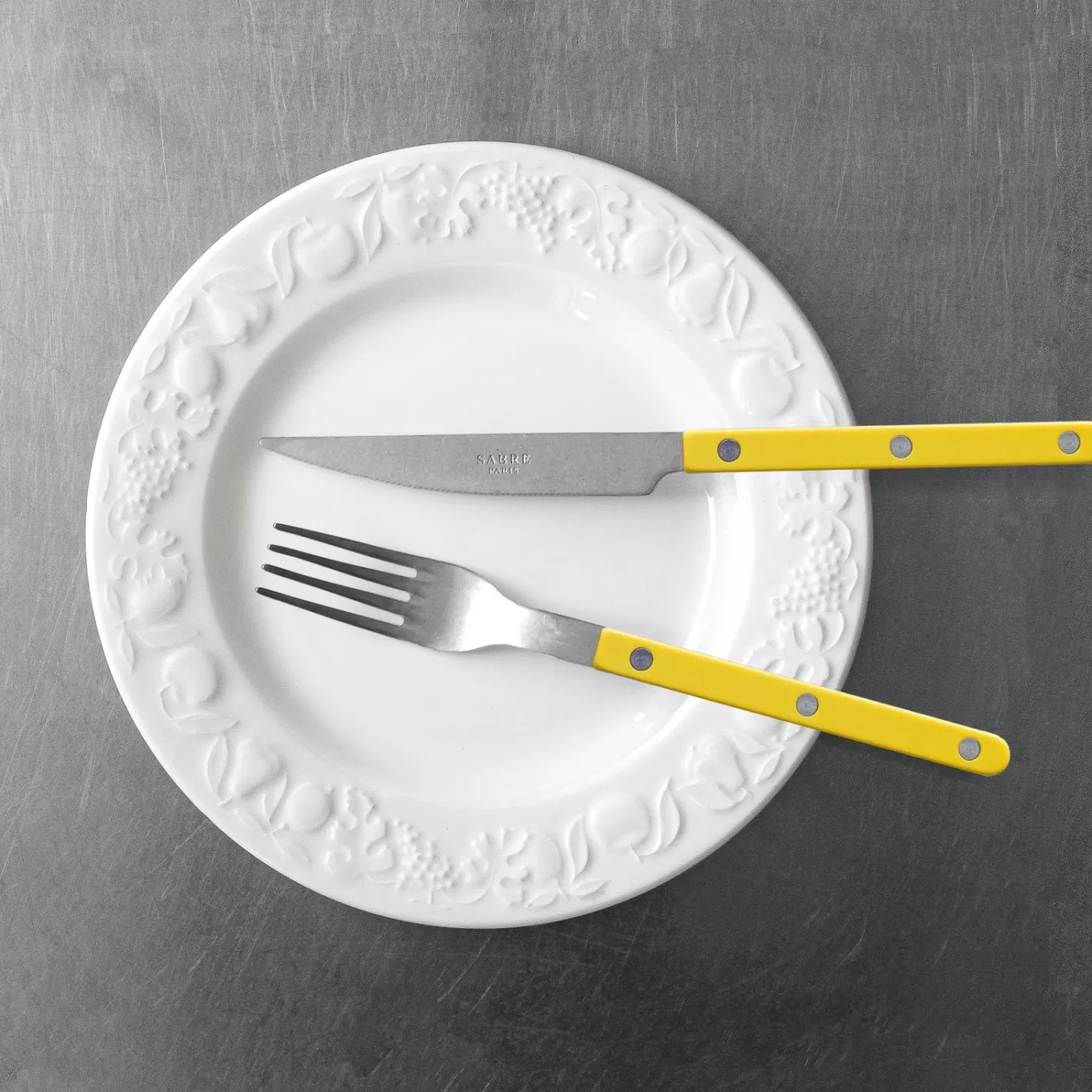 Sabre Paris Dinner Fork>Bistrot Vintage Solid, Yellow