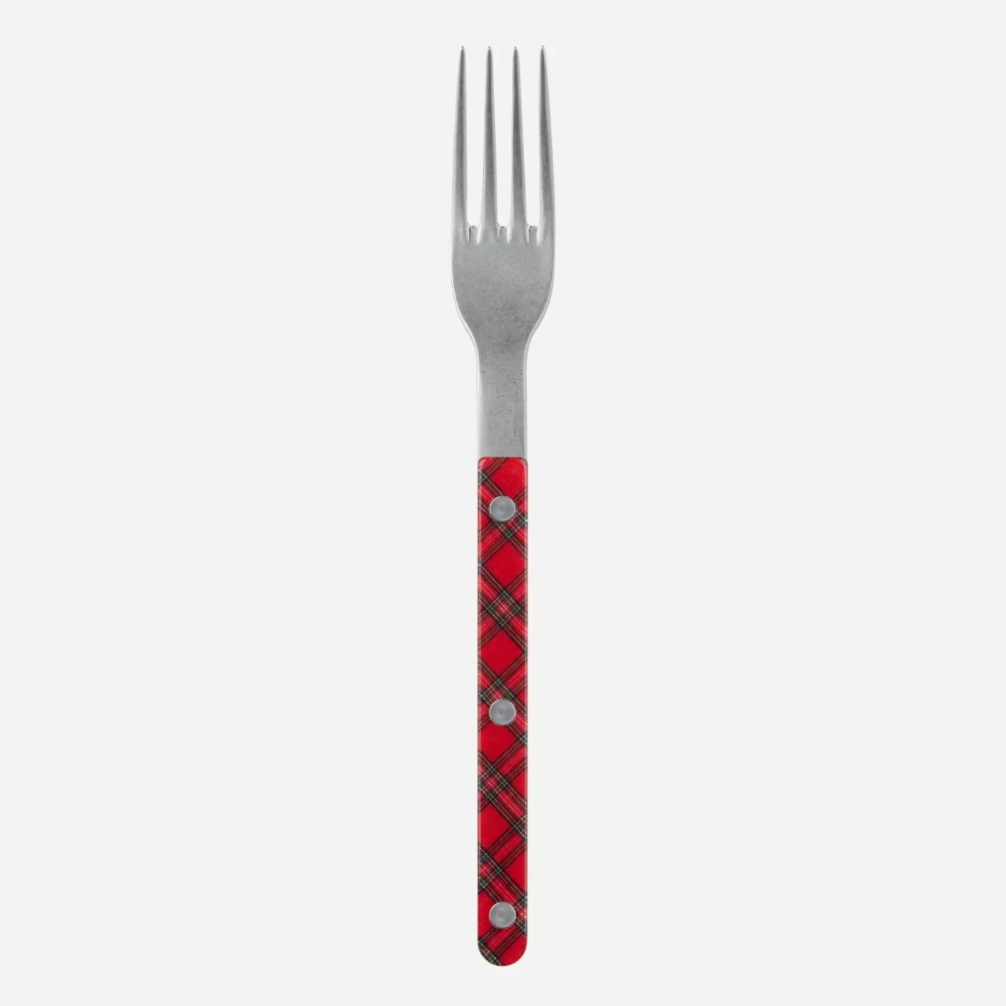 Sabre Paris Dinner Fork>Bistrot Vintage Tartan, Red
