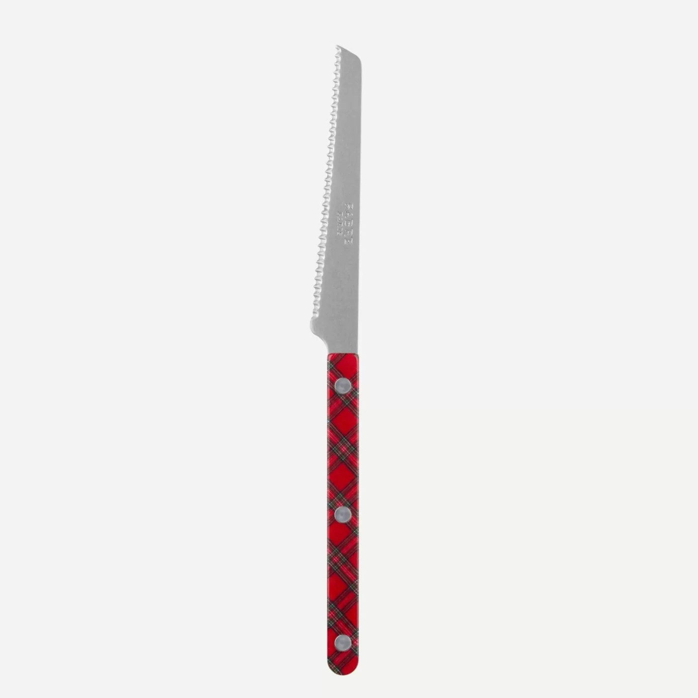 Sabre Paris Tomato Knife>Bistrot Vintage Tartan, Red