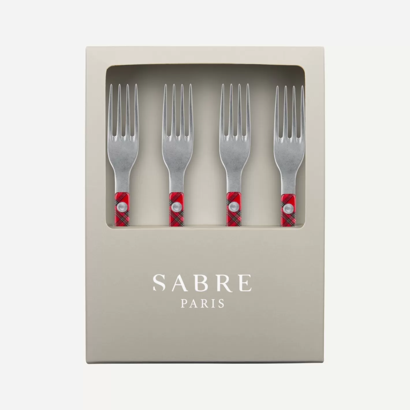Sabre Paris Gift Boxes>Bistrot Vintage Tartan, Red