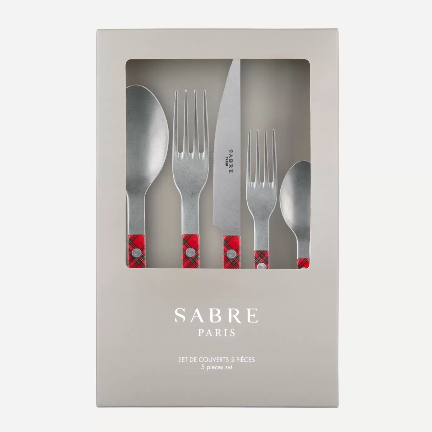 Sabre Paris Gift Boxes>Bistrot Vintage Tartan, Red