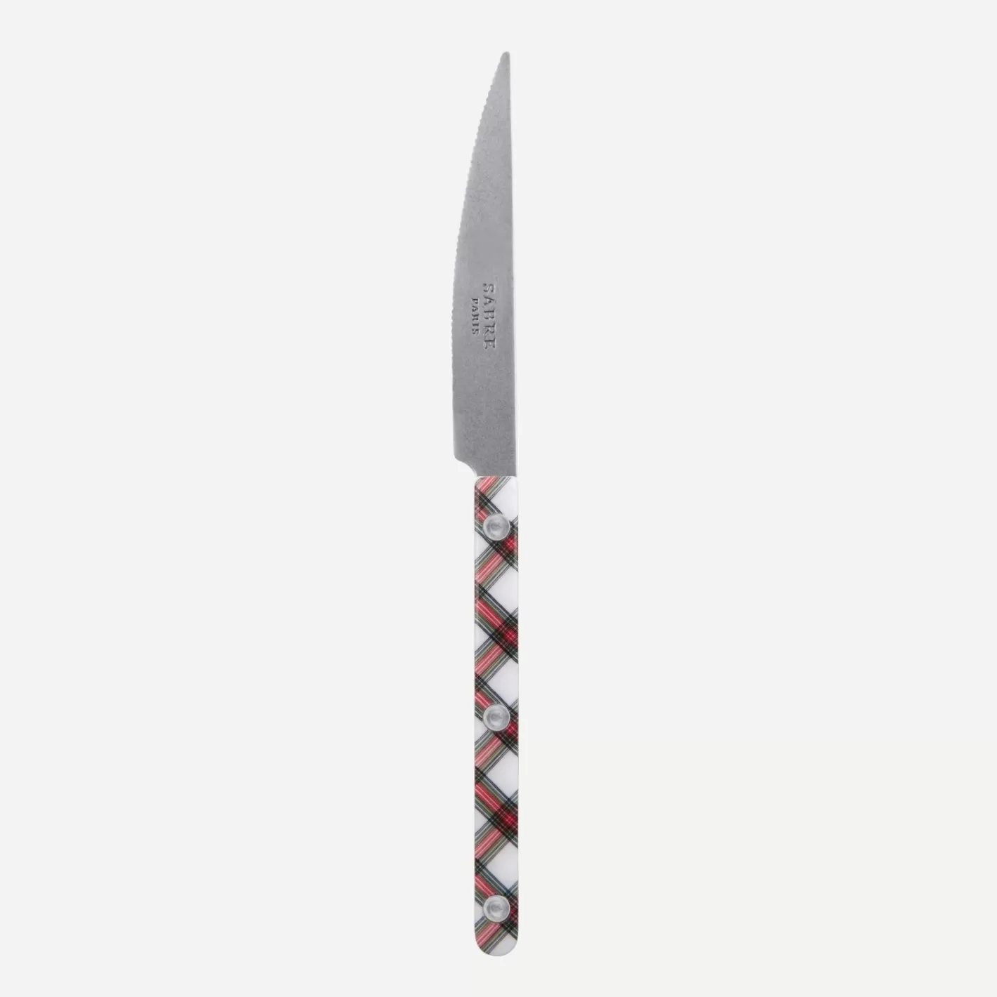 Sabre Paris Dessert Knife>Bistrot Vintage Tartan, White