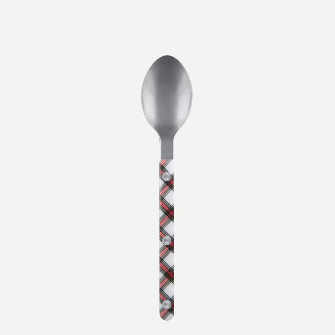 Sabre Paris Dessert Spoon>Bistrot Vintage Tartan, White