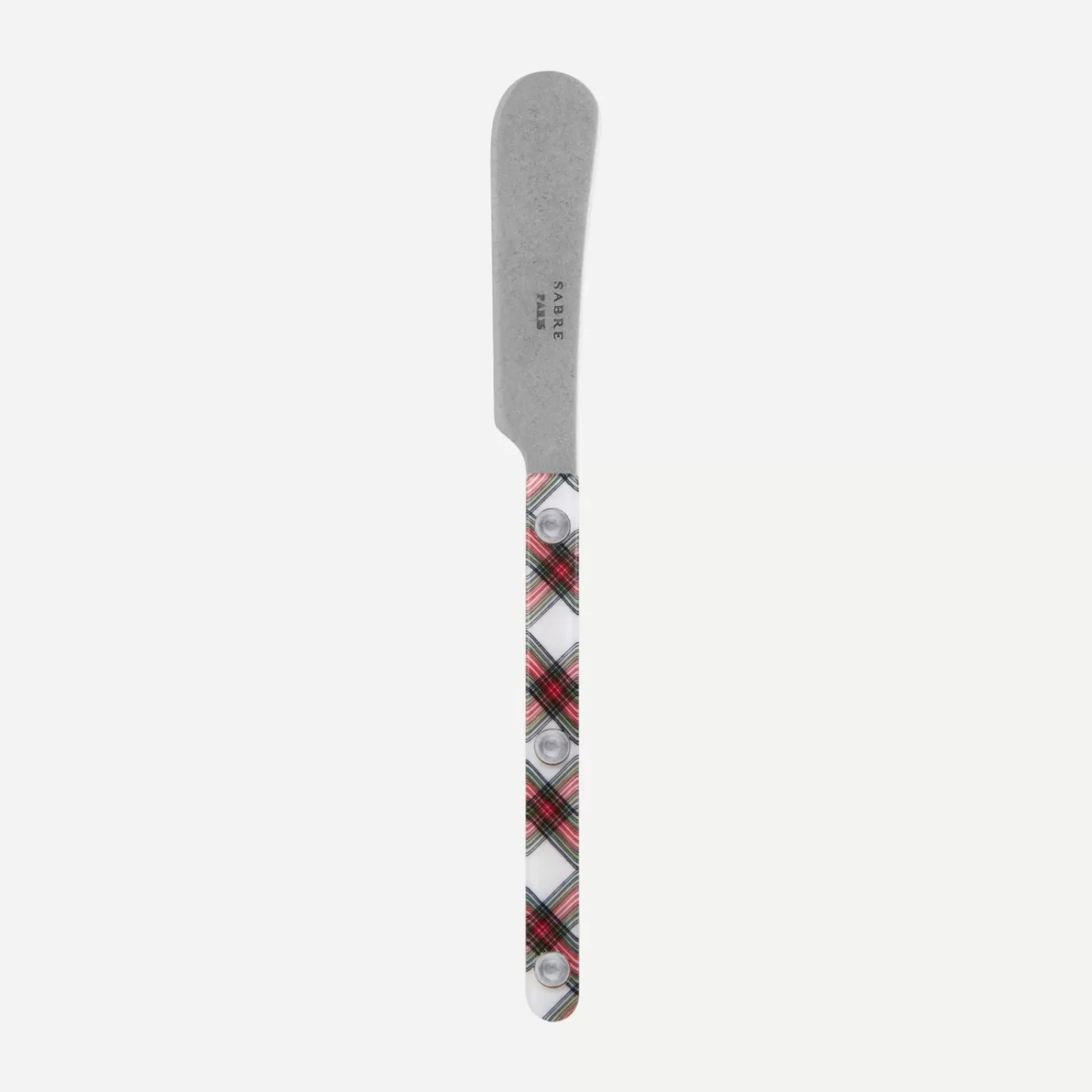 Sabre Paris Butter Spreader>Bistrot Vintage Tartan, White