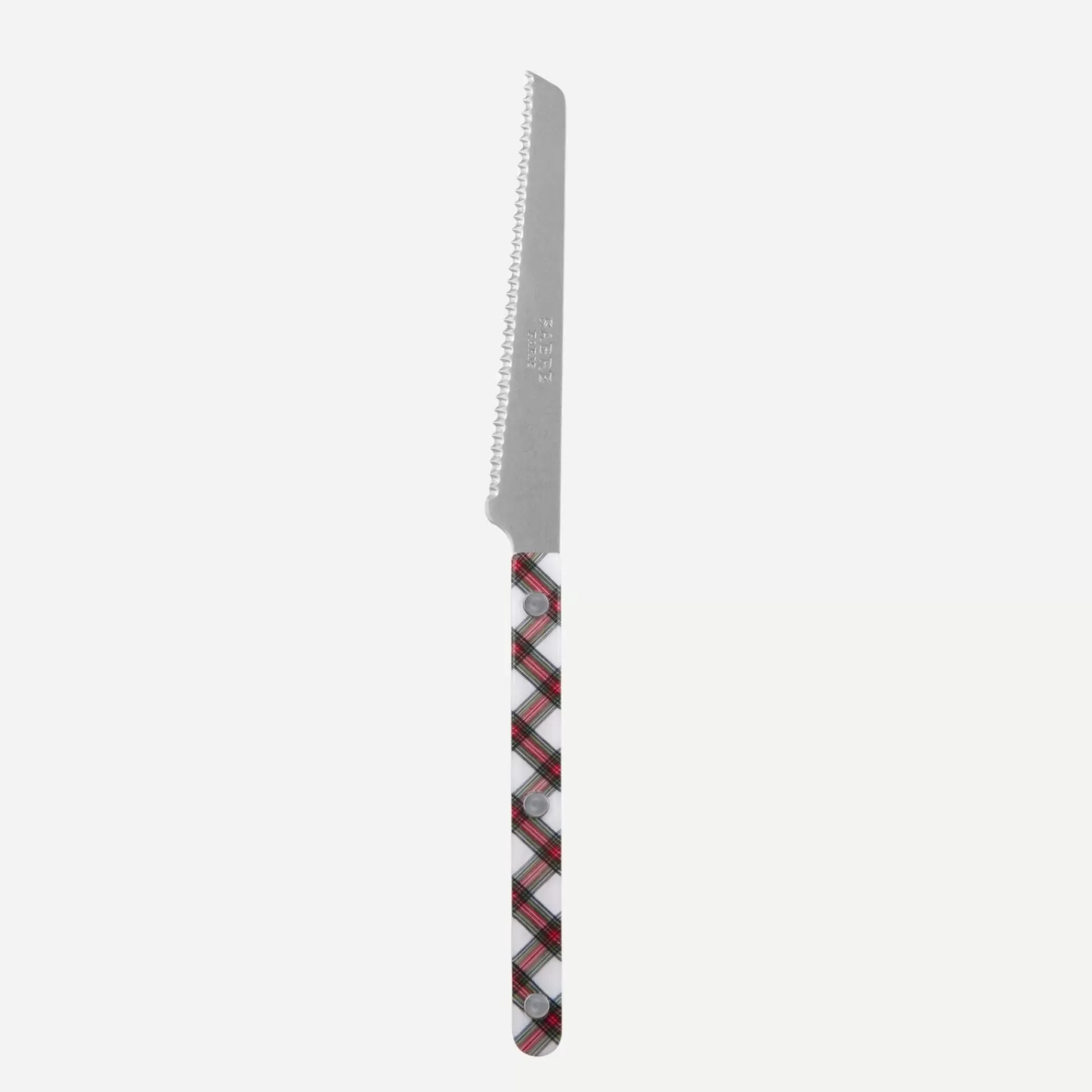 Sabre Paris Tomato Knife>Bistrot Vintage Tartan, White