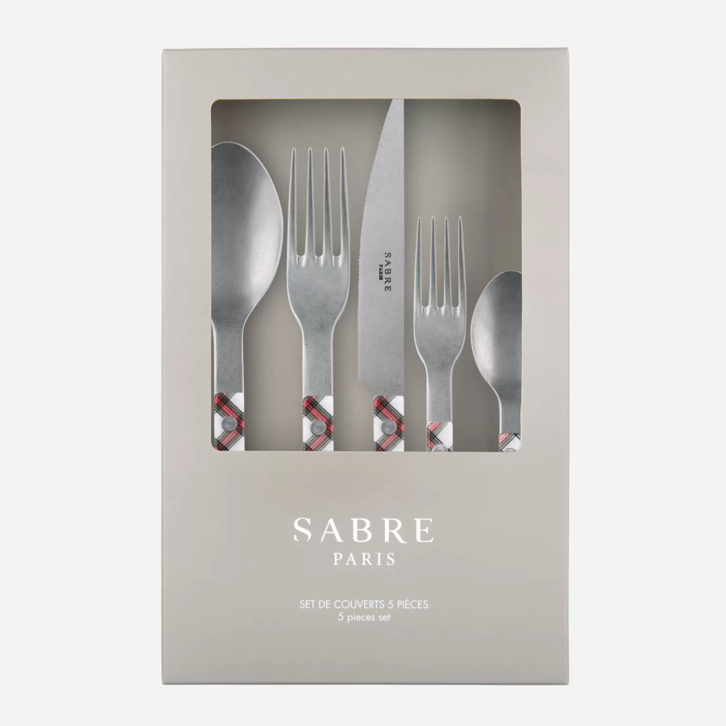 Sabre Paris Gift Boxes>Bistrot Vintage Tartan, White