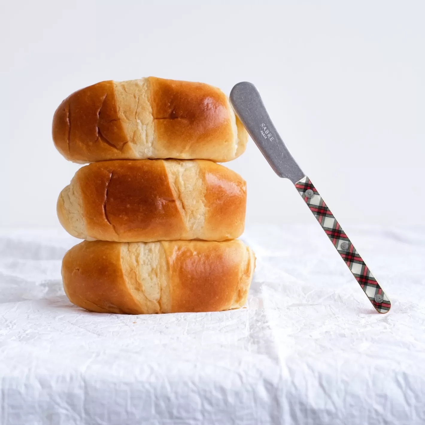 Sabre Paris Butter Spreader>Bistrot Vintage Tartan, White