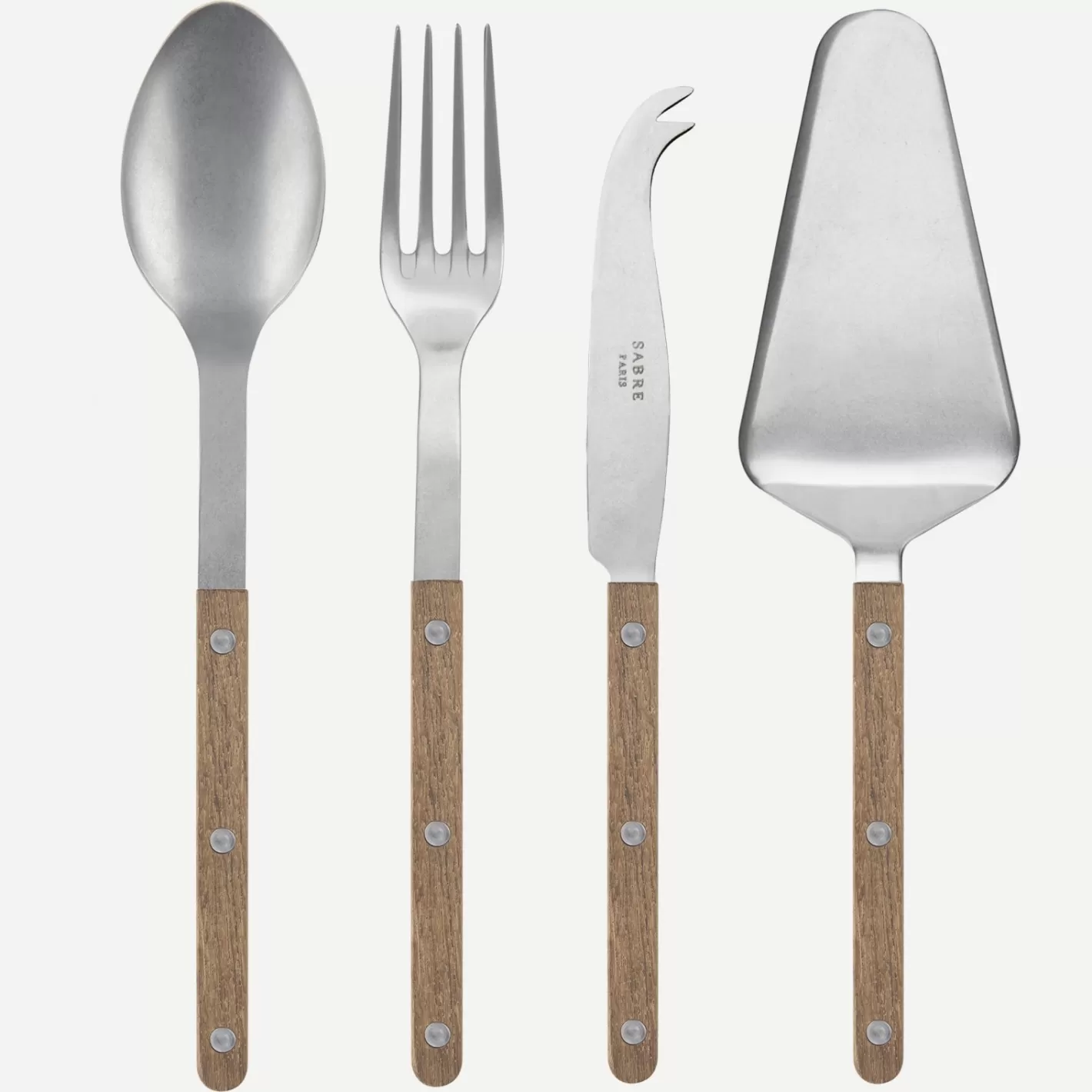 Sabre Paris Set Of 4 Must-Have Serving Pieces>Bistrot Vintage , Teak