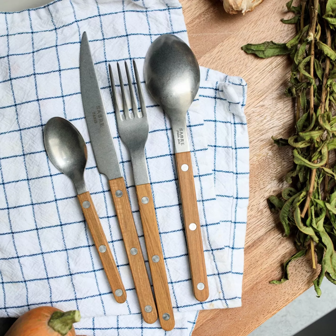 Sabre Paris Set Of 4 Pieces>Bistrot Vintage , Teak