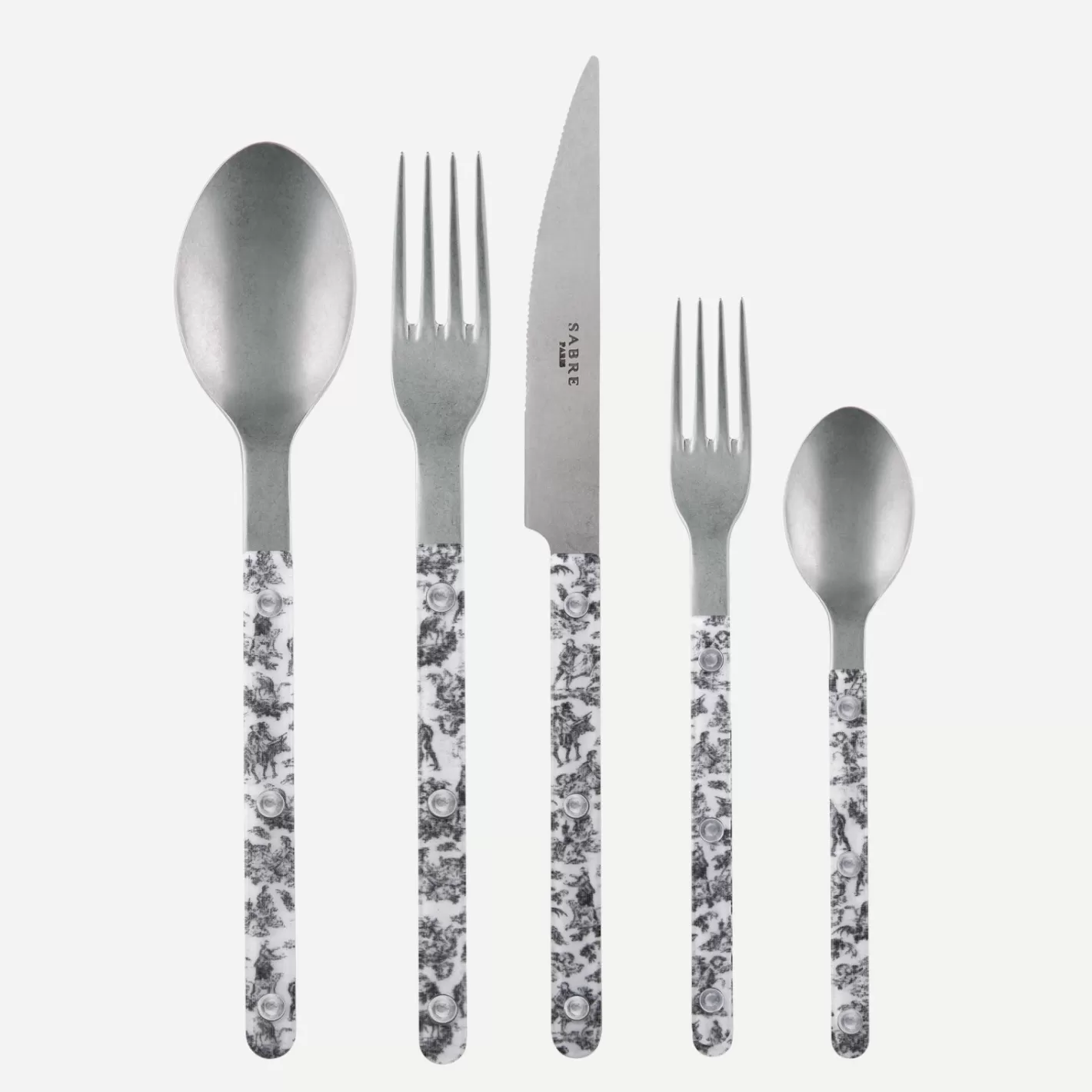 Sabre Paris Set Of 5 Pieces>Bistrot Vintage Toile, Black