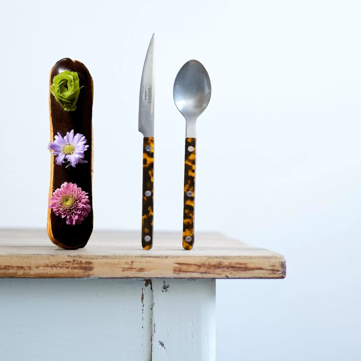Sabre Paris Dessert Knife>Bistrot Vintage Tortoise, Faux Tortoise