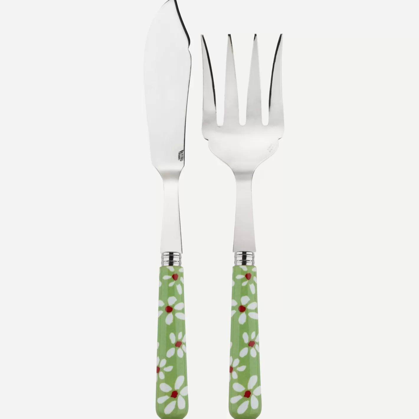 Sabre Paris Fish Serving Set>Daisy, Garden green