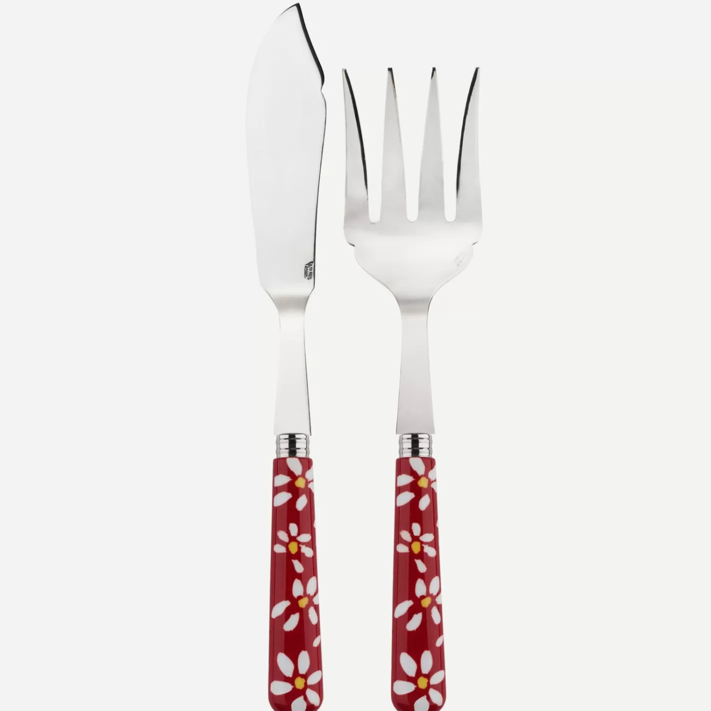 Sabre Paris Fish Serving Set>Daisy, Red