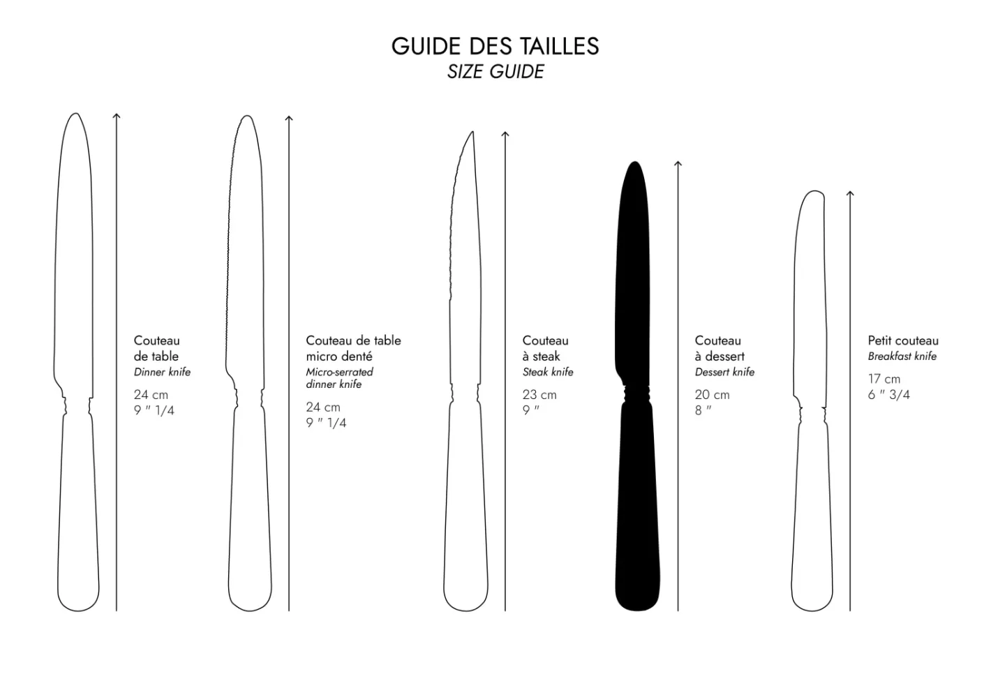 Sabre Paris Dessert Knife>Daisy, Red