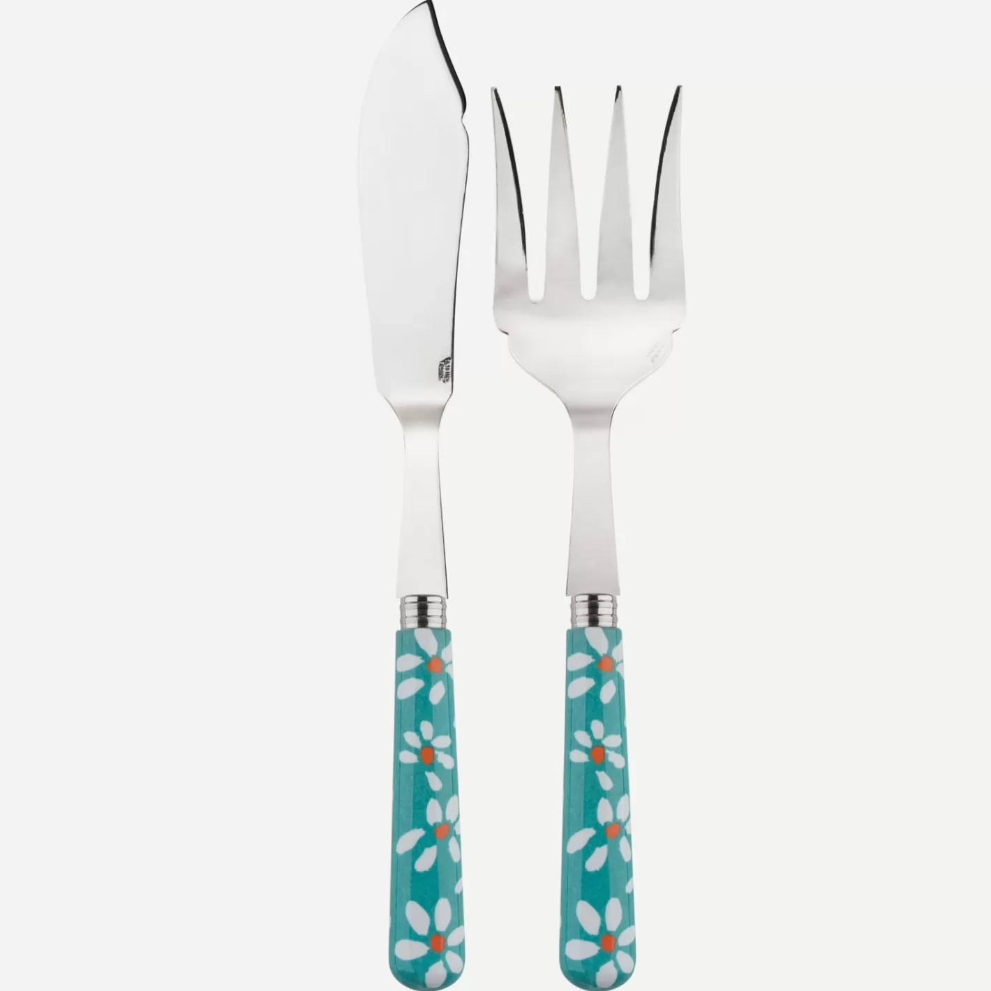 Sabre Paris Fish Serving Set>Daisy, Turquoise