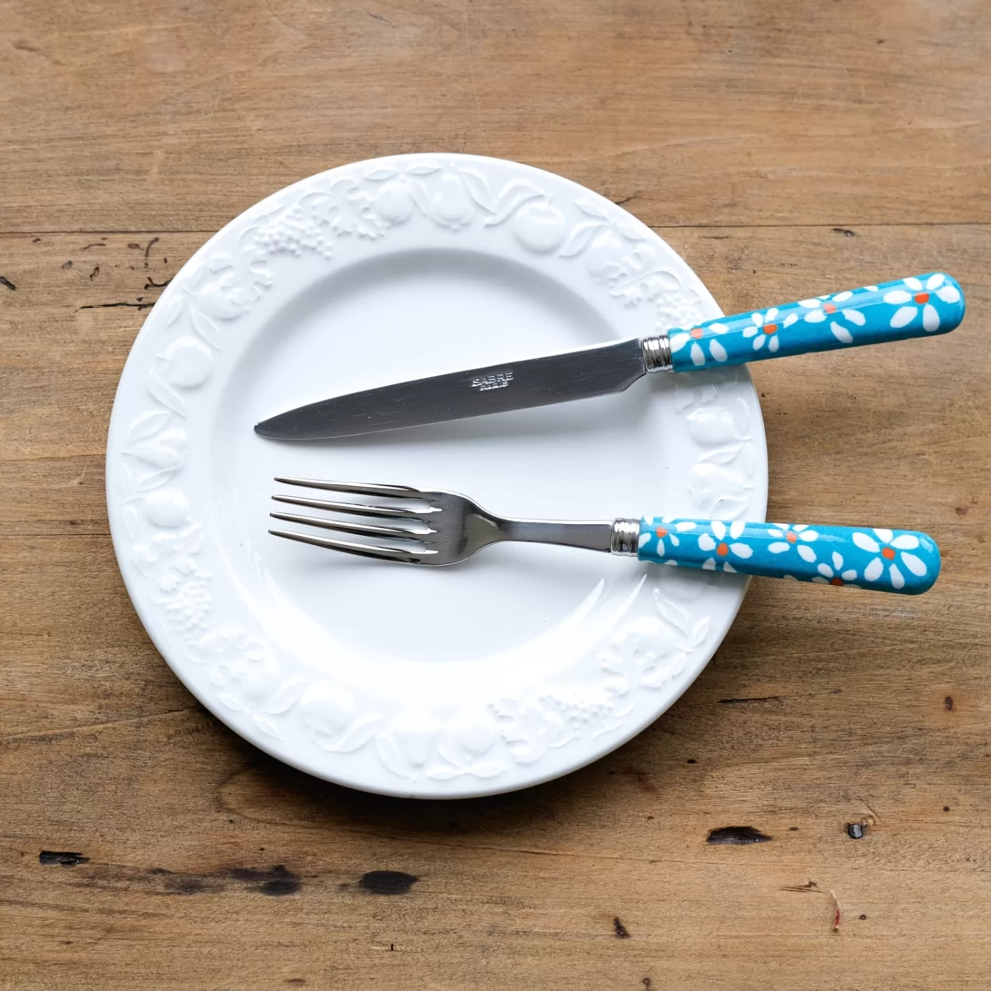 Sabre Paris Dinner Fork>Daisy, Turquoise