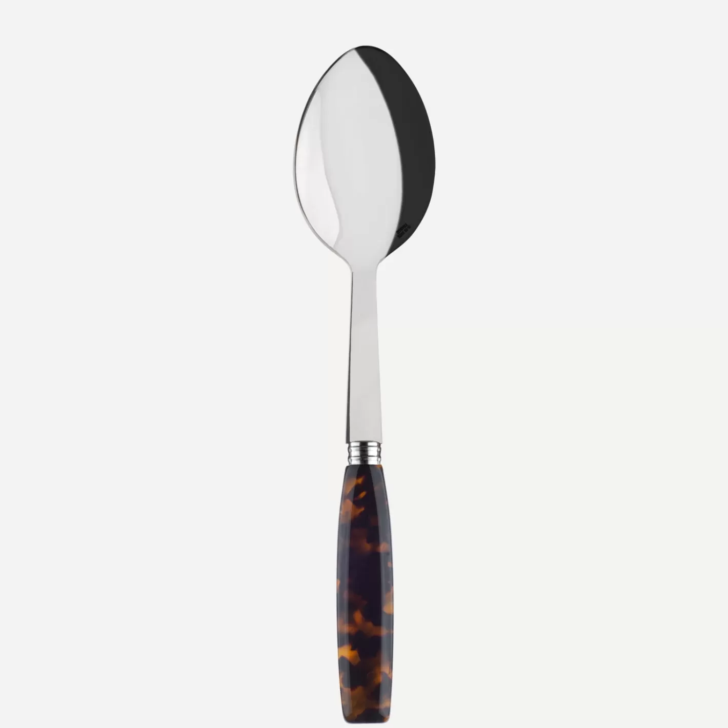 Sabre Paris Serving Spoon>Djembe, Faux Tortoise