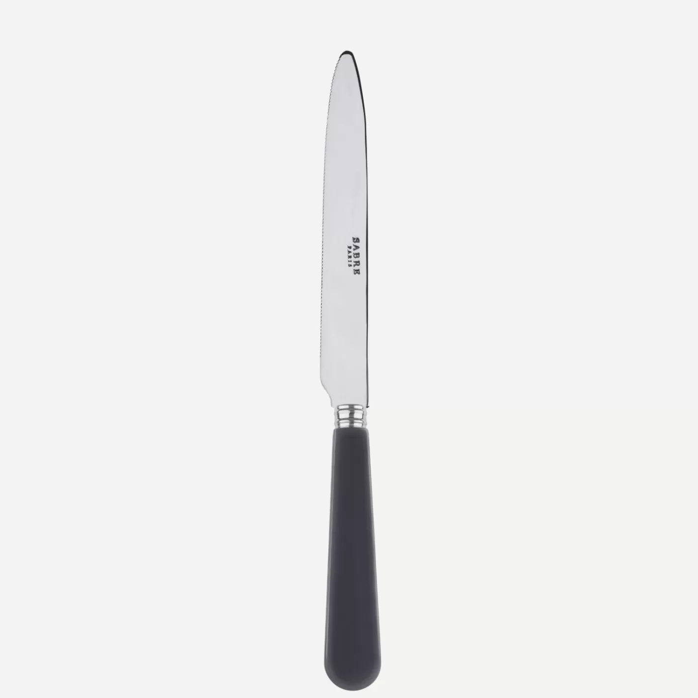 Sabre Paris Serrated Dinner Knife Blade>Duo, Dark grey