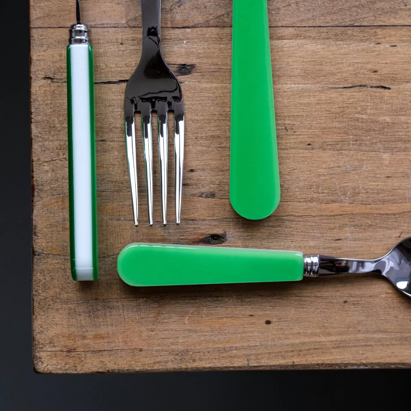 Sabre Paris Salad Fork>Duo, Garden green