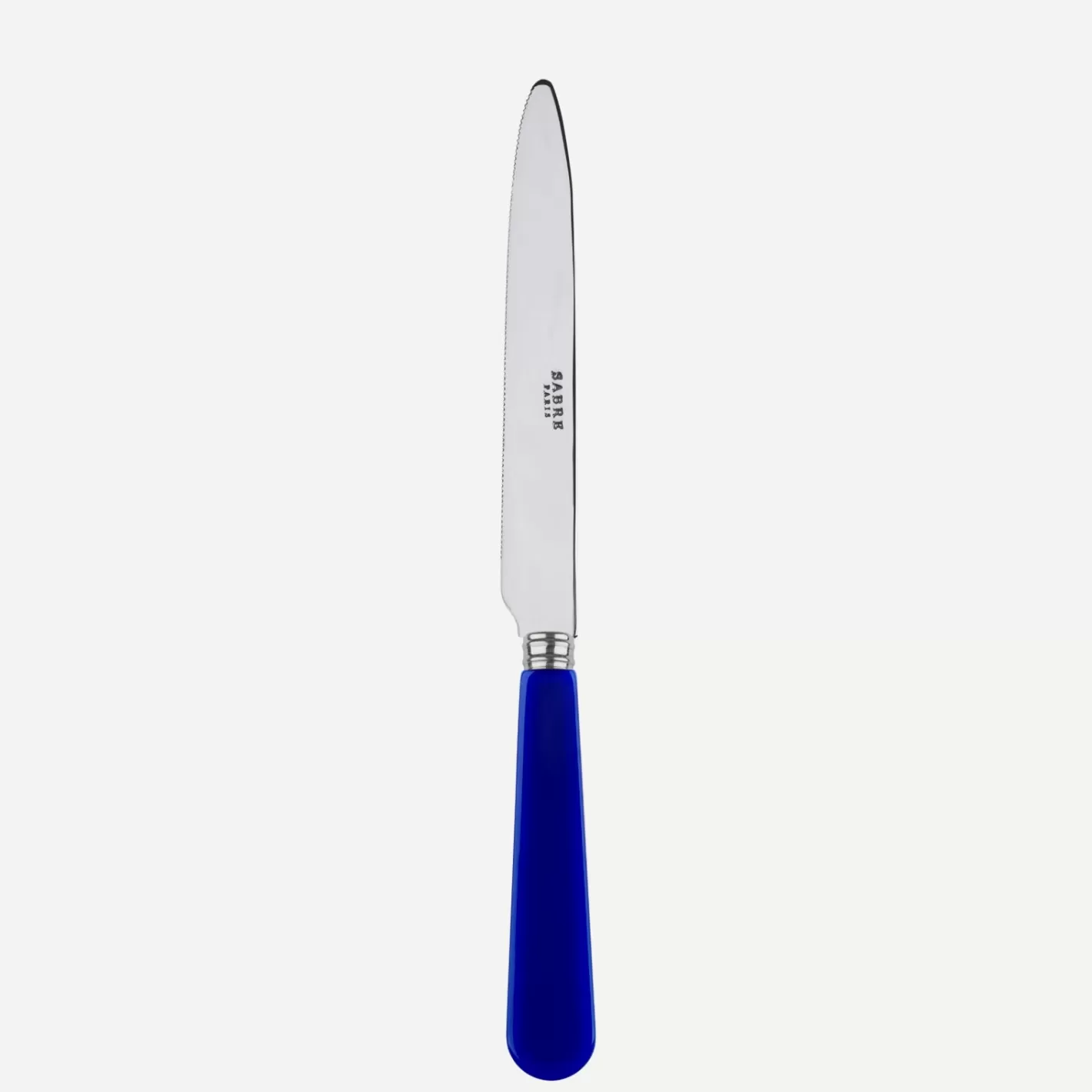 Sabre Paris Serrated Dinner Knife Blade>Duo, Lapis blue