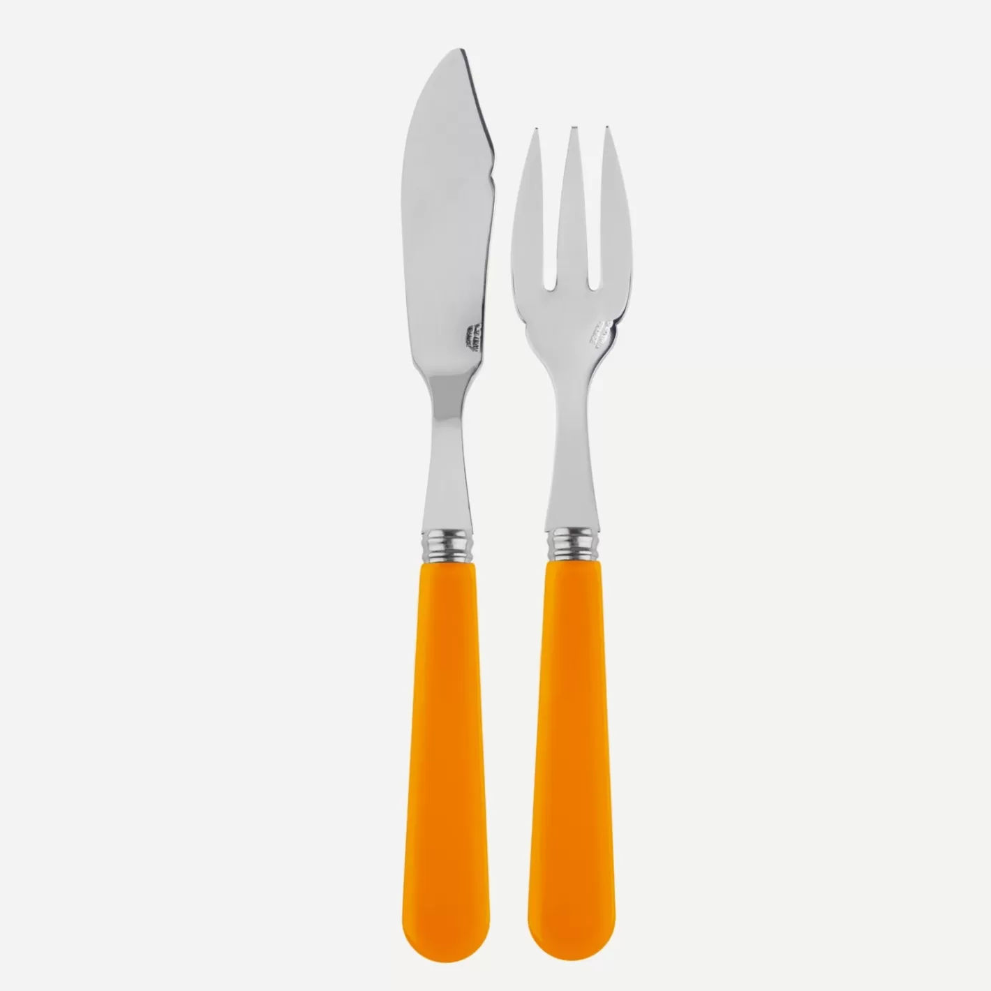 Sabre Paris Fish Knife | Fish Fork>Duo, Orange