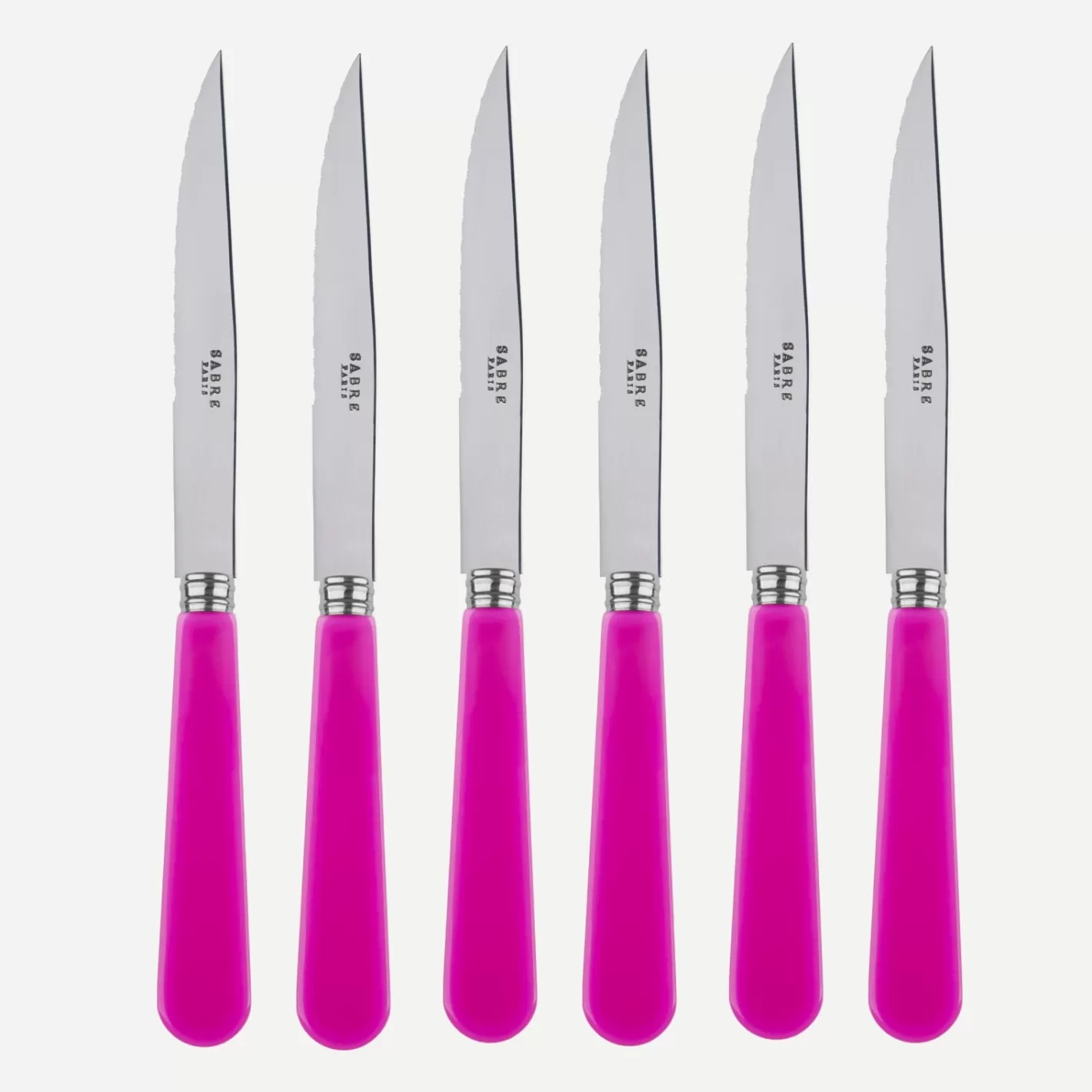 Sabre Paris Set Of 6 Steak Knives>Duo, Pink