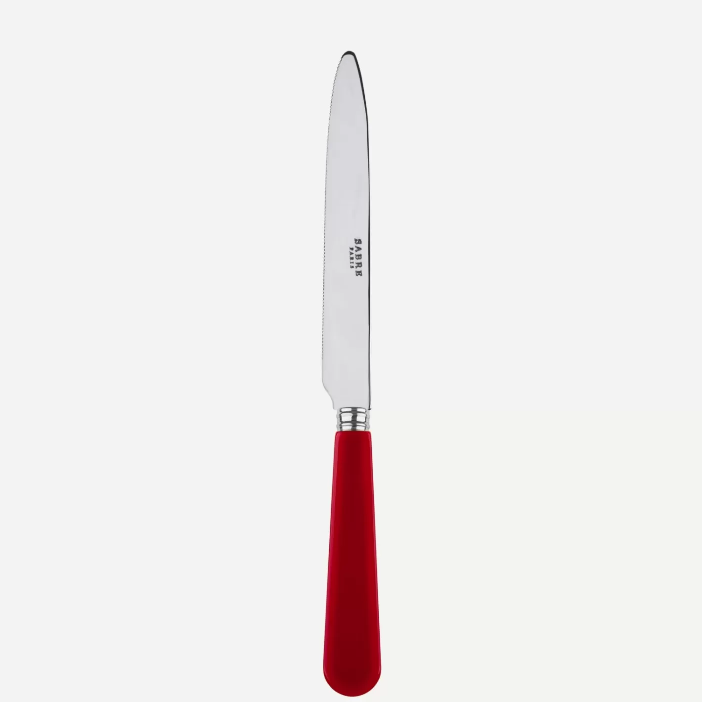 Sabre Paris Serrated Dinner Knife Blade>Duo, Red