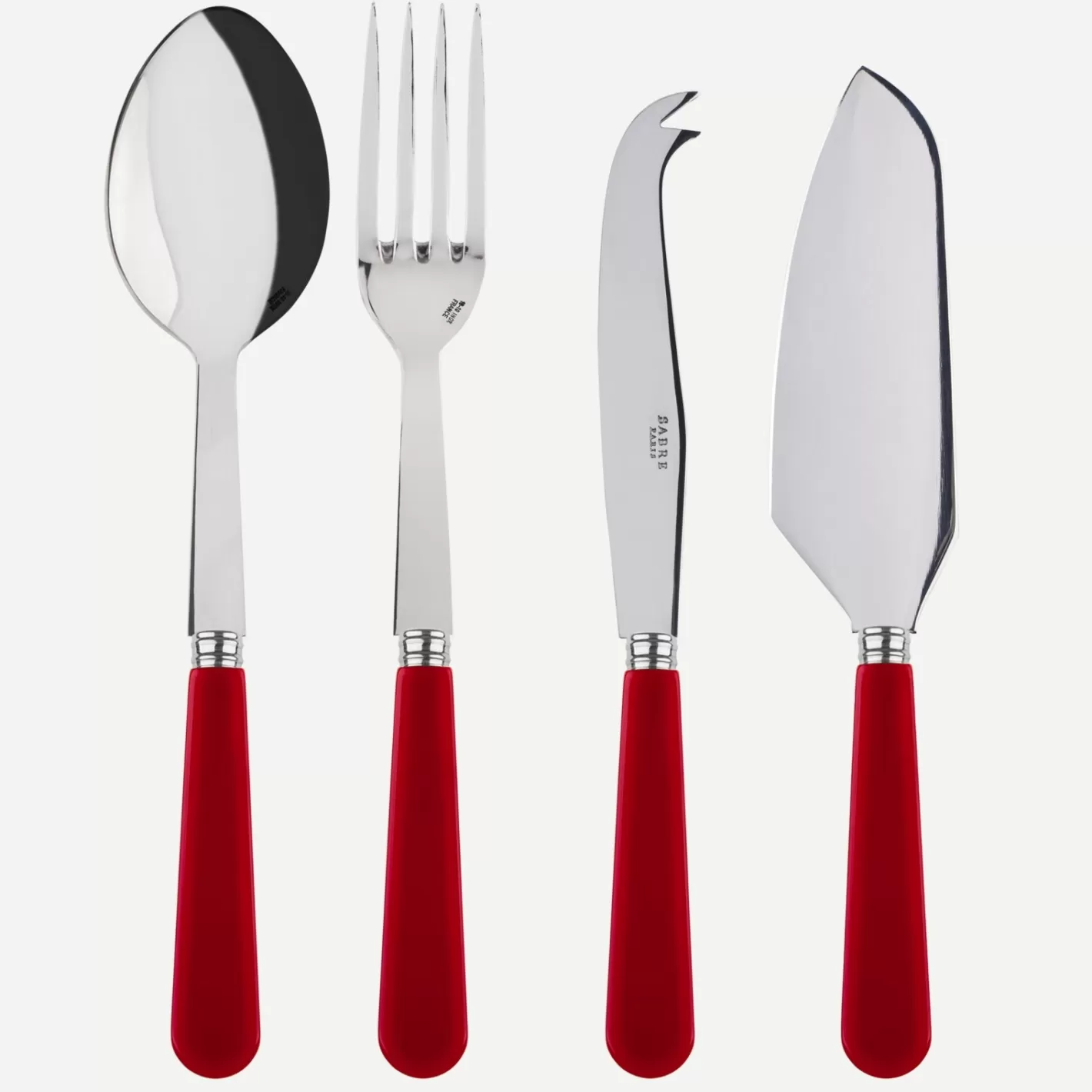 Sabre Paris Set Of 4 Must-Have Serving Pieces>Duo, Red