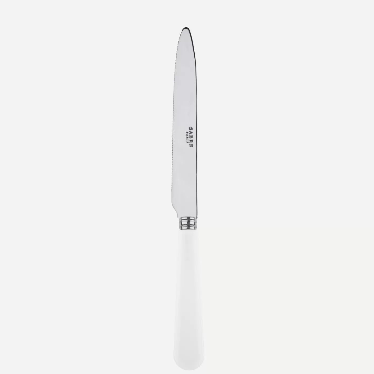 Sabre Paris Serrated Dinner Knife Blade>Duo, White