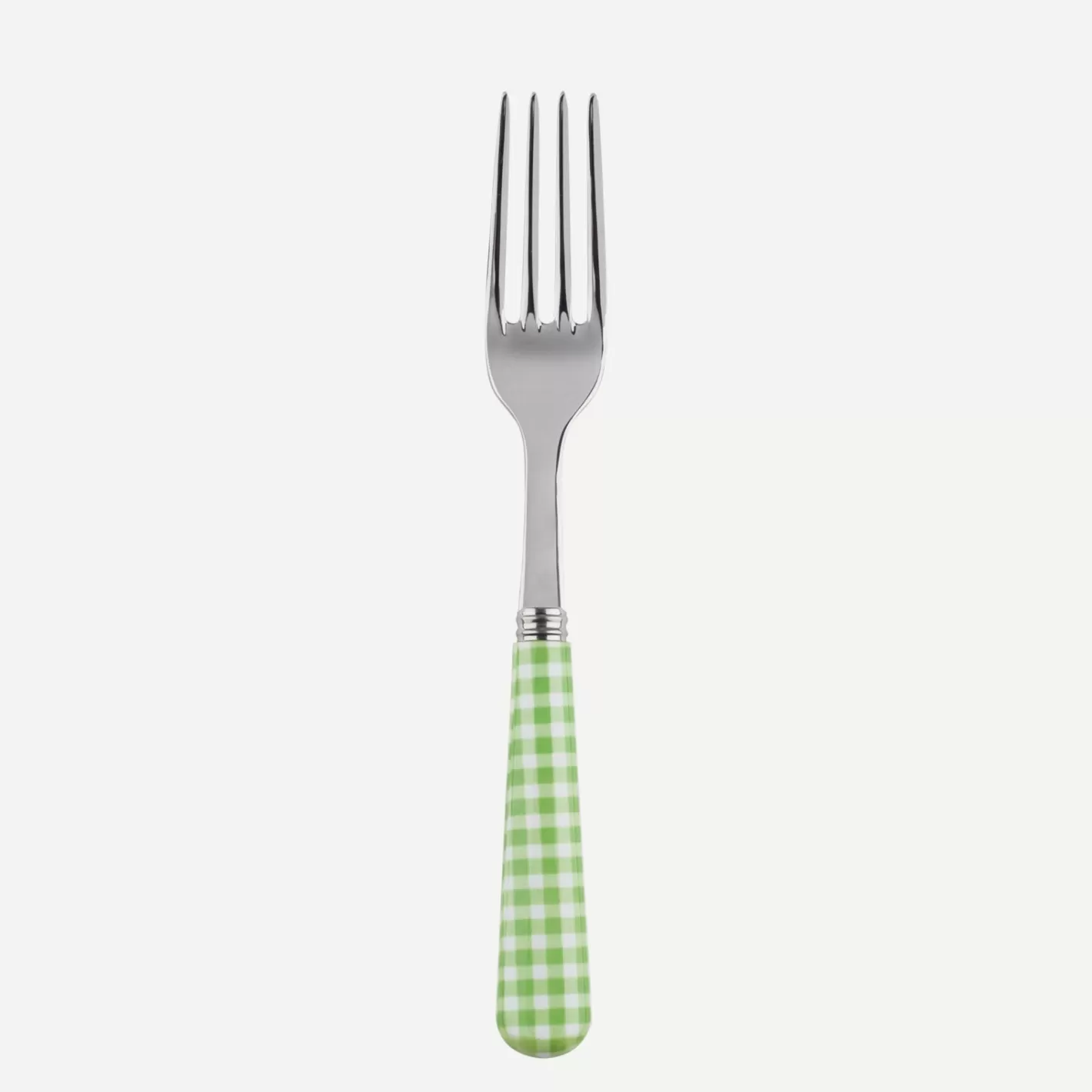 Sabre Paris Salad Fork>Gingham, Garden green