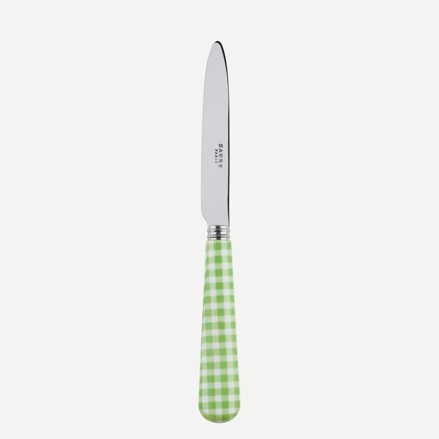 Sabre Paris Dessert Knife>Gingham, Garden green