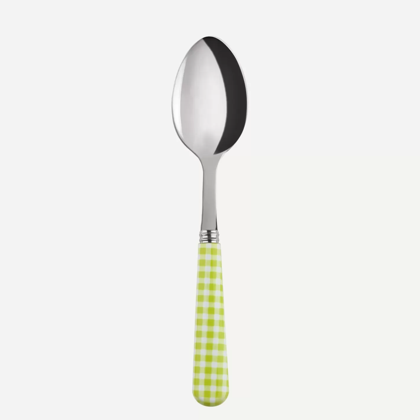 Sabre Paris Dessert Spoon>Gingham, Garden green