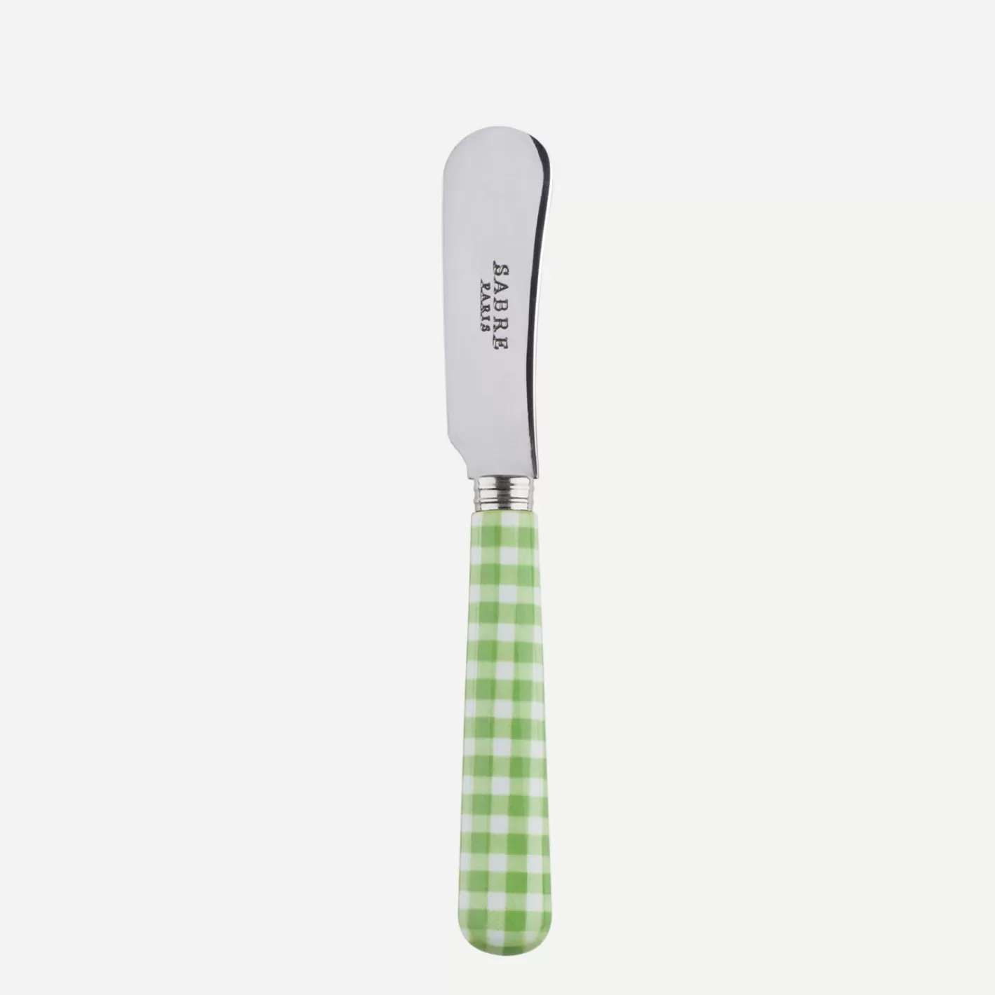 Sabre Paris Butter Spreader>Gingham, Garden green