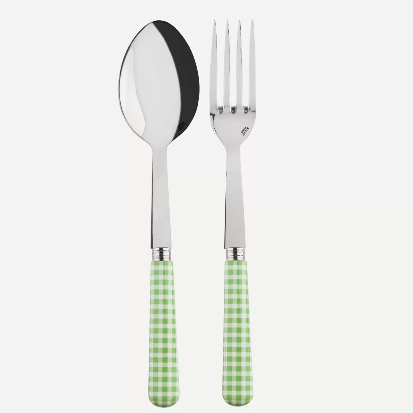 Sabre Paris Serving Set>Gingham, Garden green