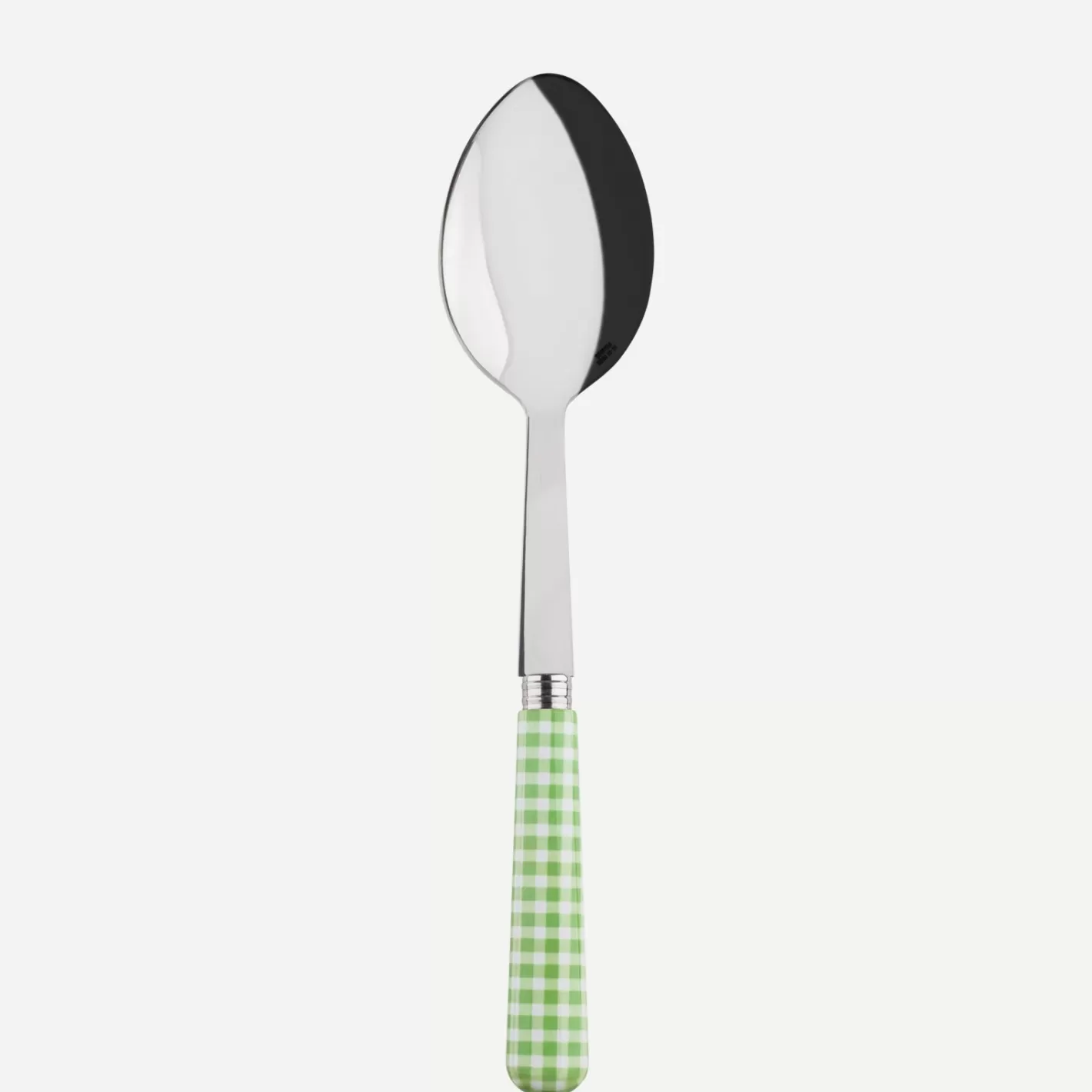 Sabre Paris Serving Spoon>Gingham, Garden green