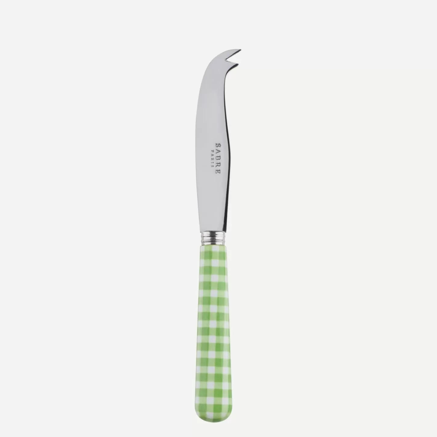 Sabre Paris Cheese Knife>Gingham, Garden green