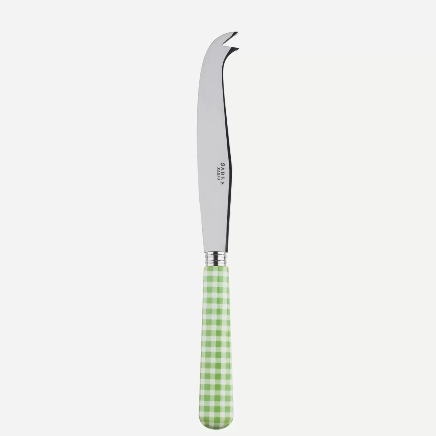 Sabre Paris Cheese Knife>Gingham, Garden green