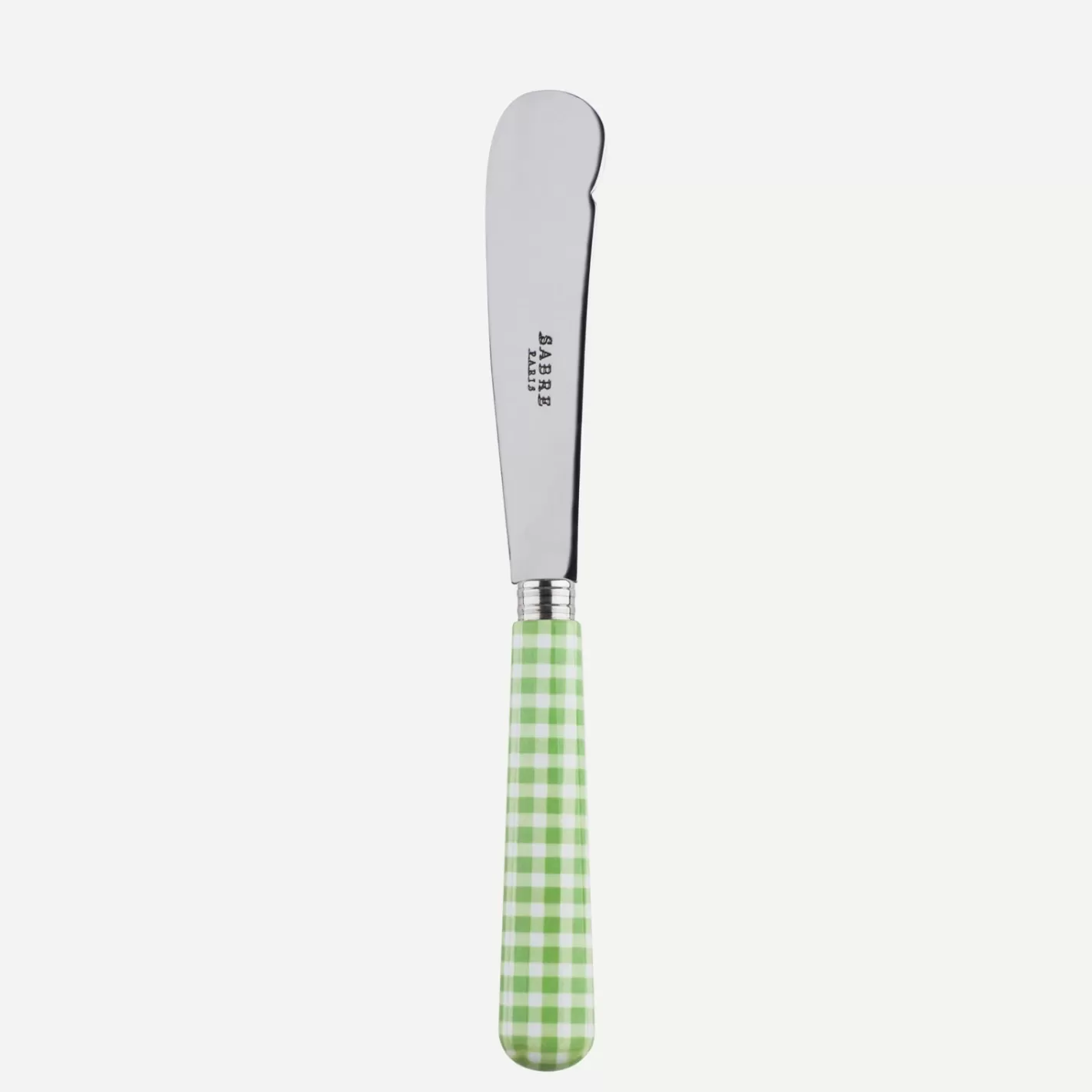 Sabre Paris Butter Knife>Gingham, Garden green