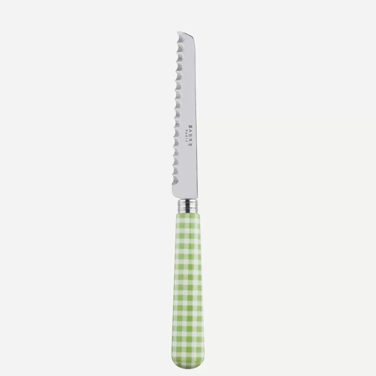 Sabre Paris Tomato Knife>Gingham, Garden green