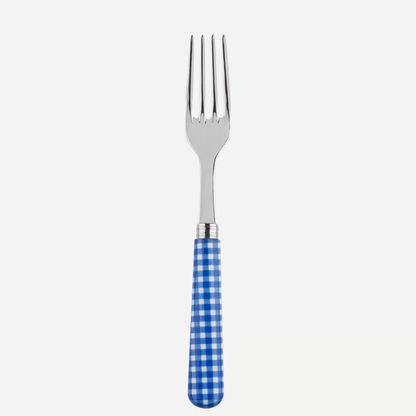 Sabre Paris Dinner Fork>Gingham, Lapis blue