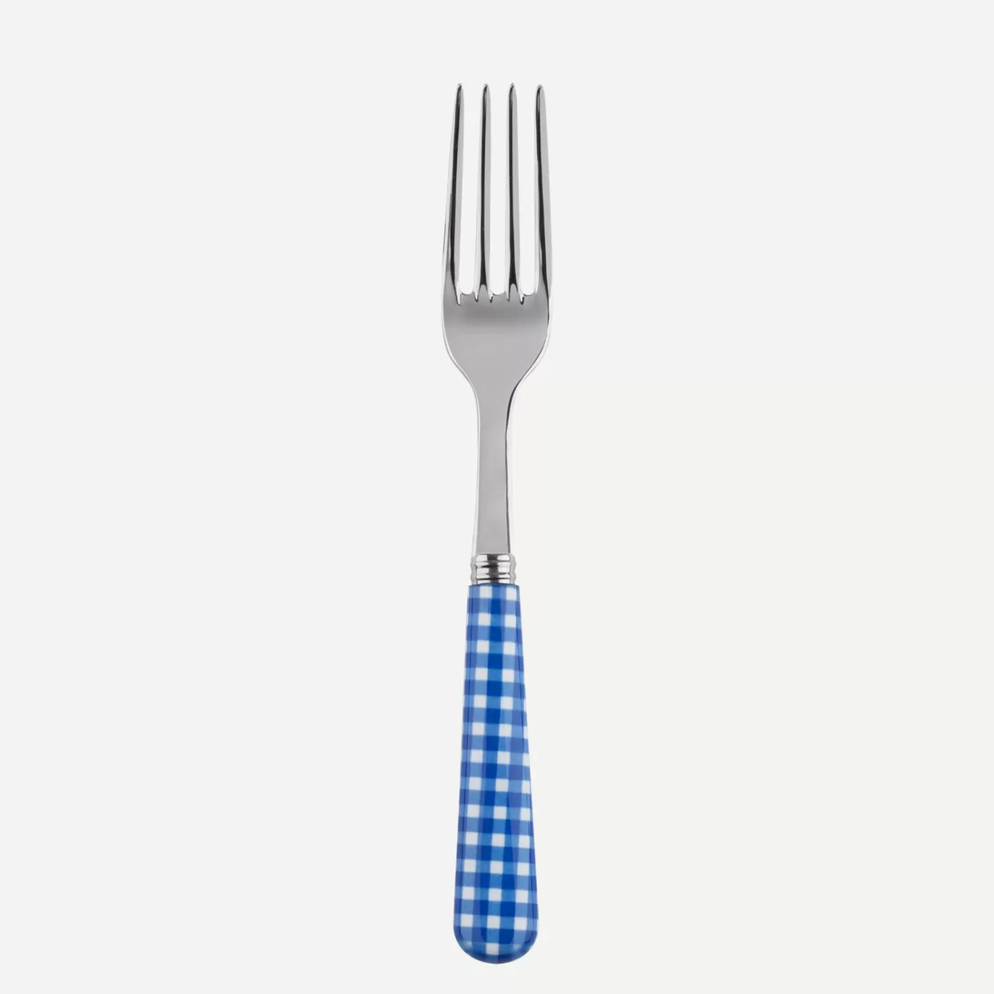 Sabre Paris Salad Fork>Gingham, Lapis blue