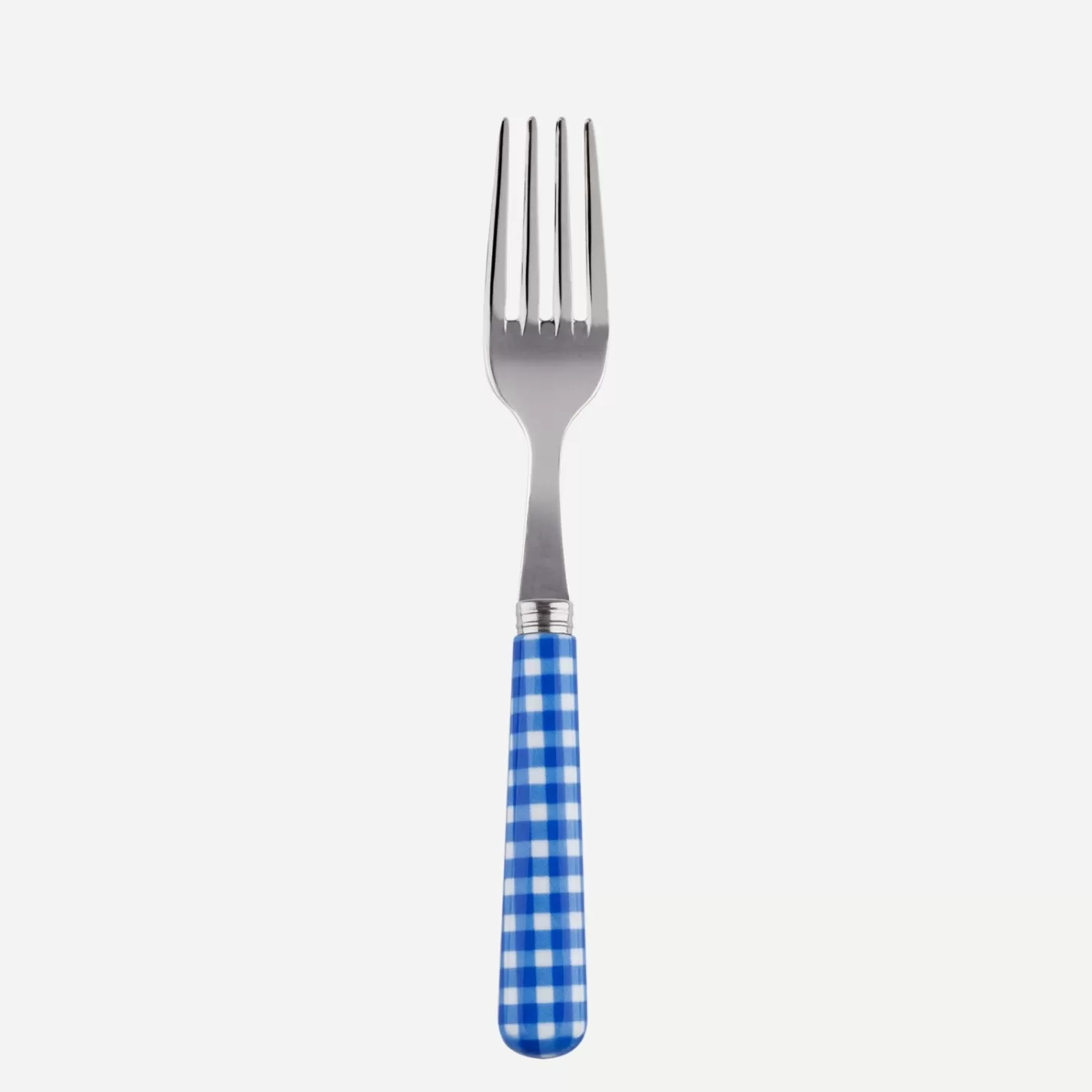 Sabre Paris Small Fork>Gingham, Lapis blue