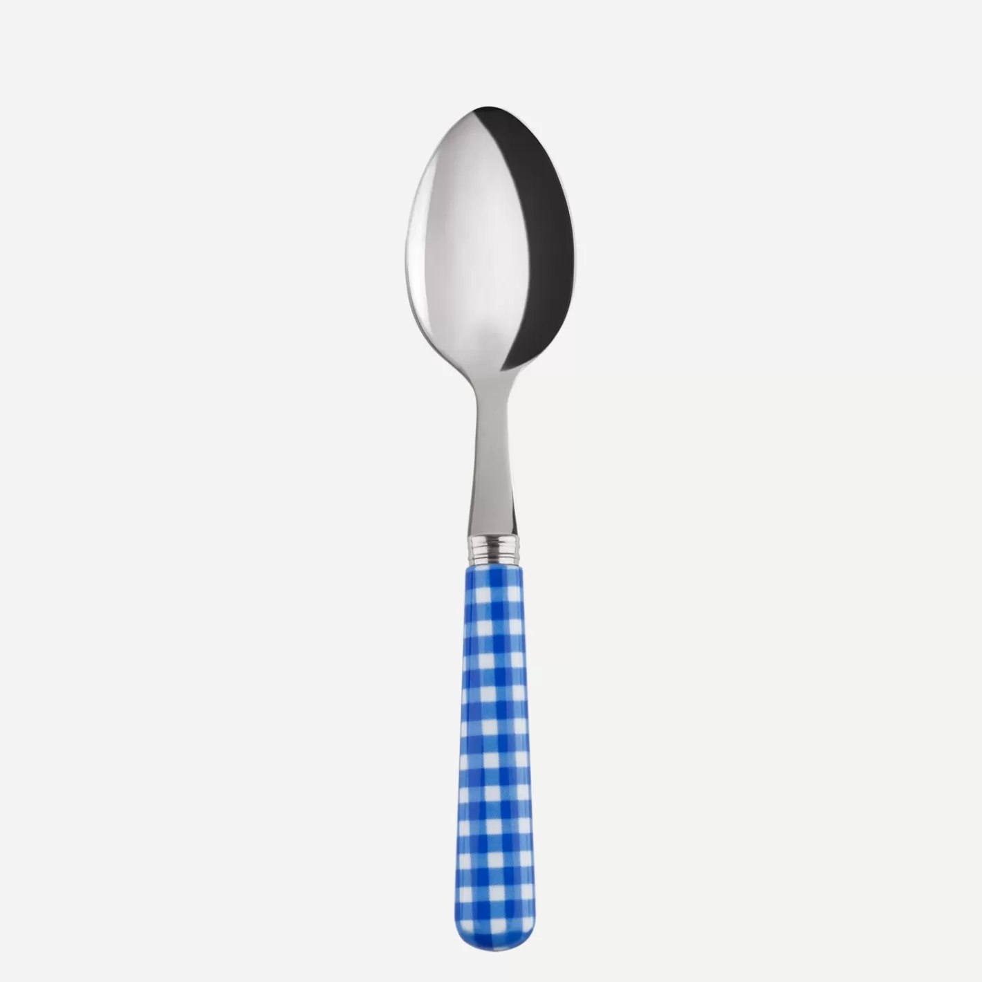 Sabre Paris Demi-Tasse Spoon>Gingham, Lapis blue