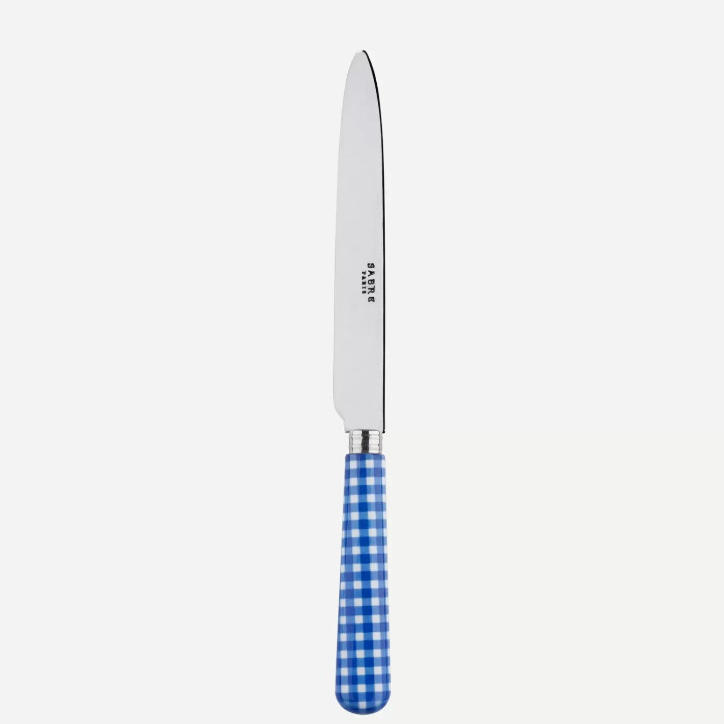 Sabre Paris Dinner Knife>Gingham, Lapis blue